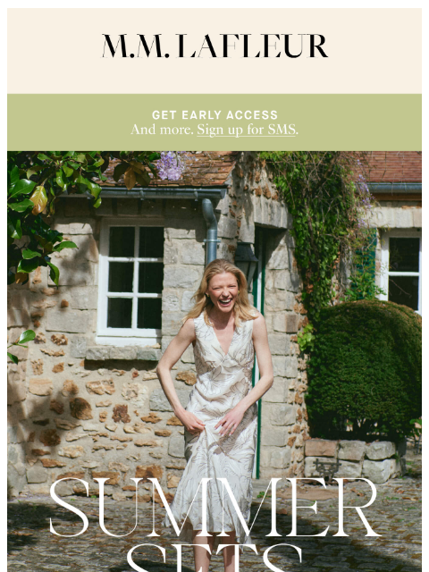 mmlafleur newsletter: Now Trending: Standout Summer Sets