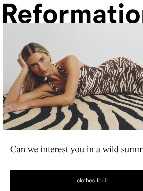 thereformation newsletter: FAVORITE ANIMAL