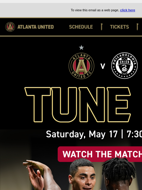 Atlanta vs Philadelphia... ﻿͏ ﻿͏ ﻿͏ ﻿͏ ﻿͏ ﻿͏ ﻿͏ ﻿͏ ﻿͏ ﻿͏ ﻿͏ ﻿͏ ﻿͏ ﻿͏ ﻿͏ ﻿͏ ﻿͏ ﻿͏ ﻿͏ ﻿͏ ﻿͏ ﻿͏ To view this email as a web page, click here Atlanta United SCHEDULE Tickers Shop ATL UTD2 Tune-in Next Home