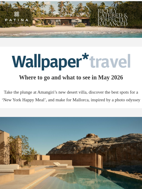 futureplc newsletter: Wallpaper* Travel in 2026: where to go