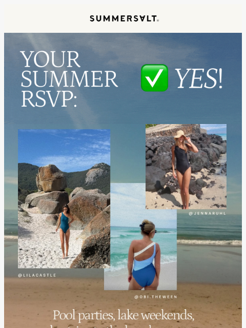 summersalt newsletter: Summer RSVP: Yes or Yes?