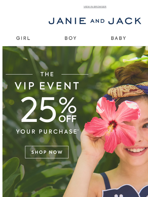 janieandjack newsletter: Island-inspired dresses + 25% off