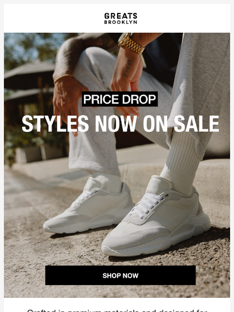 greatsbrand newsletter: PRICE DROP