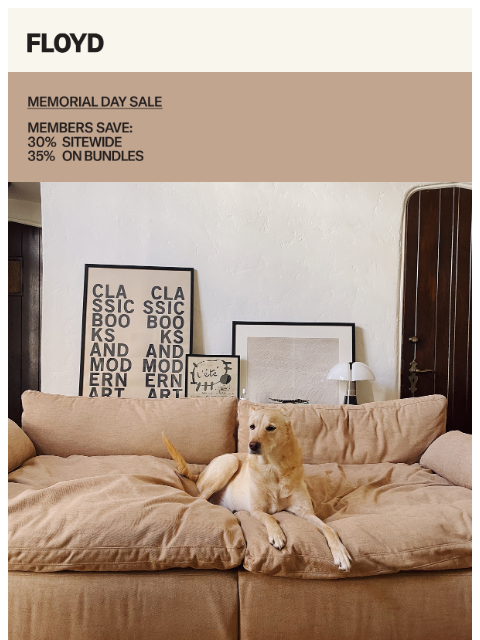 floydhome newsletter: Save 30% on modular seating