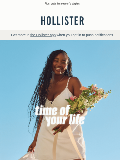 hollisterco newsletter: Grad Season’s here 🎓