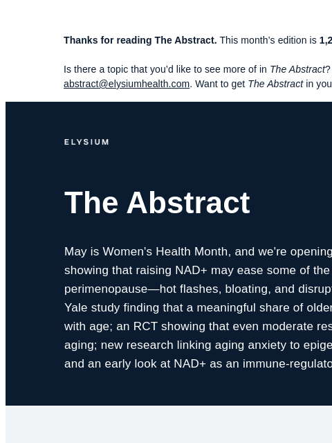 elysiumhealth newsletter: Why some people get better with age