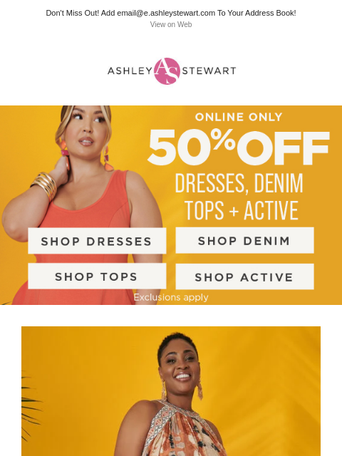 There's still time to shop 50% off dresses, denim, tops & active! ‌ ‌ ‌ ‌ ‌ ‌ ‌ ‌ ‌ ‌ ‌ ‌ ‌ ‌ ‌ ‌ ‌ ‌ ‌ ‌ ‌ ‌ ‌ ‌ ‌ ‌ ‌ ‌ ‌ ‌ ‌ ‌ ‌ ‌ ‌ ‌ ‌ ‌ ‌ ‌ ‌ ‌ ‌ ‌ ‌ ‌ ‌ ‌ ‌ ‌ ‌ ‌ ‌ ‌ ‌ ‌ ‌ ‌ ‌ ‌ ‌ ‌ ‌ ‌