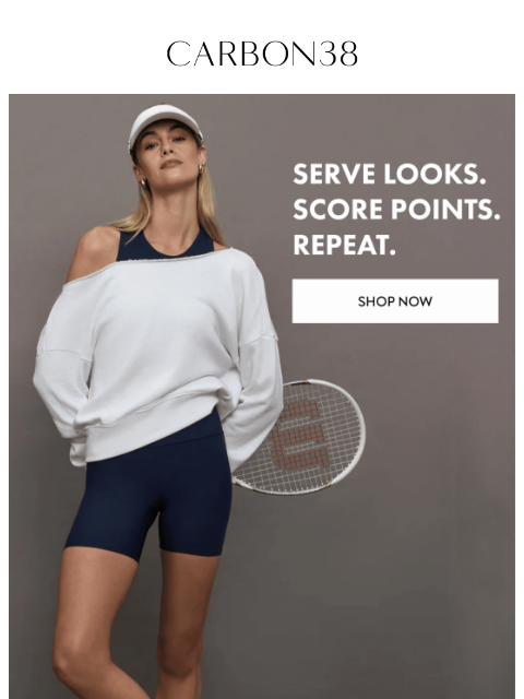 carbon38 newsletter: Pickleball never looked this good.