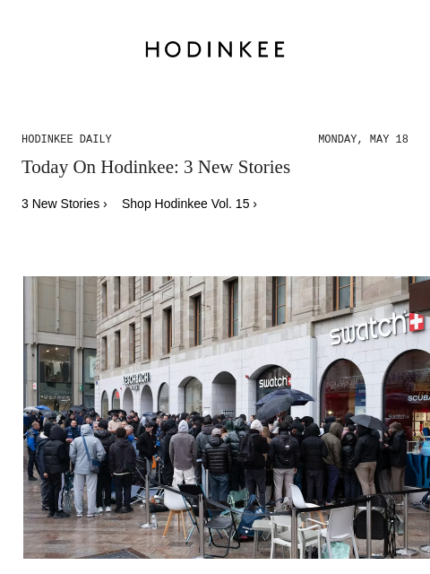 hodinkee newsletter: Hodinkee Daily | 05/18/2026