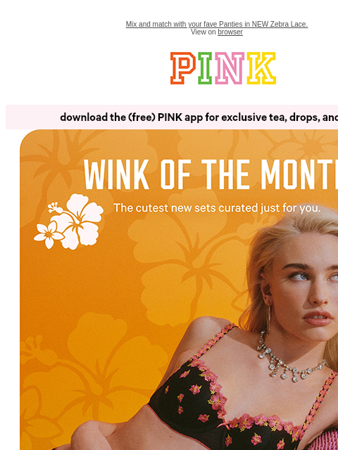 vspink newsletter: Let's Get Tropical 🌺 NEW Hibiscus