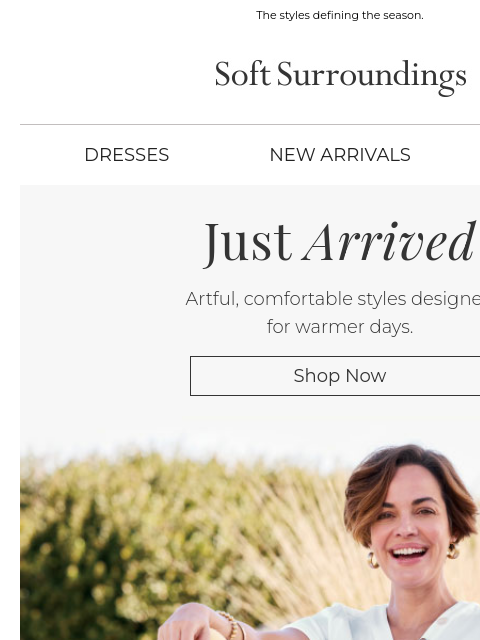 softsurroundings newsletter: Just In: New for Summer