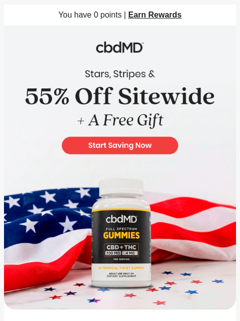 cbdmd newsletter: 🚨55% Off Starts Now