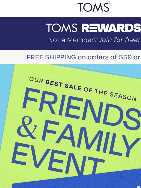 toms newsletter: ⭐ Last Call to Shop the Sale Early