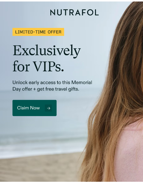 nutrafol newsletter: Just for you: Exclusive savings.