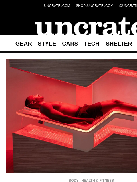 uncrate newsletter: Ammortal Chamber Recovery Pod & more
