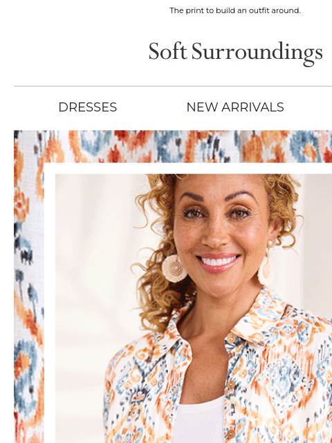 softsurroundings newsletter: An Ikat Look We Love