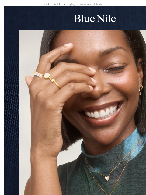 bluenile newsletter: Welcome to Blue Nile