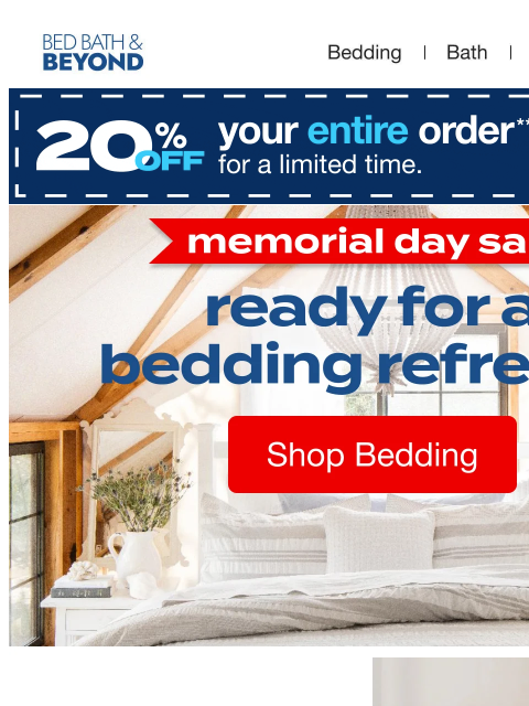 Save BIG on the season's best bedding during the Memorial Day Sale. ͏ ‌ ﻿ ͏ ‌ ﻿ ͏ ‌ ﻿ ͏ ‌ ﻿ ͏ ‌ ﻿ ͏ ‌ ﻿ ͏ ‌ ﻿ ͏ ‌ ﻿ ͏ ‌ ﻿ ͏ ‌ ﻿ ͏ ‌ ﻿ ͏ ‌ ﻿ ͏ ‌ ﻿ ͏ ‌ ﻿ ͏ ‌ ﻿ ͏ ‌ ﻿ ͏ ‌ ﻿ ͏ ‌ ﻿ ͏ ‌ ﻿ ͏ ‌ ﻿ ͏ ‌ ﻿ ͏ ‌