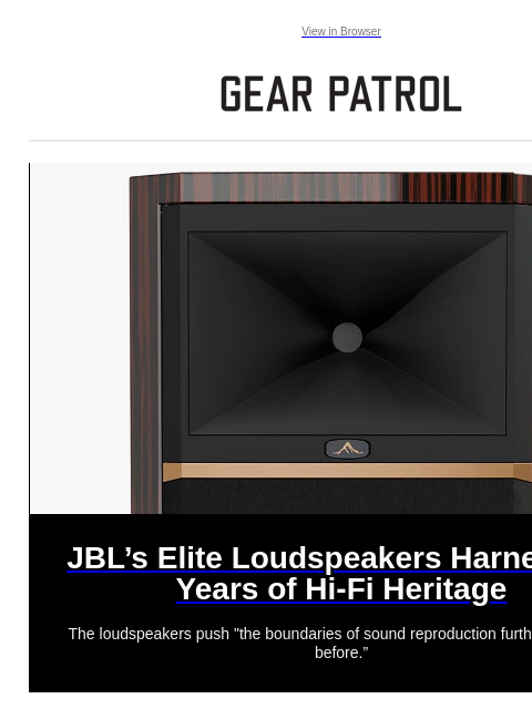 Plus, Yeti's new drinkware collection, Toyota's next SUV and more Plus, Yeti's new drinkware collection, Toyota's next SUV and more View in Browser JBL's Elite Loudspeakers Harness