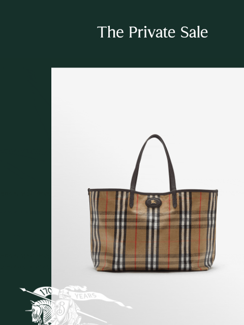 burberry newsletter: The Private Sale is now live