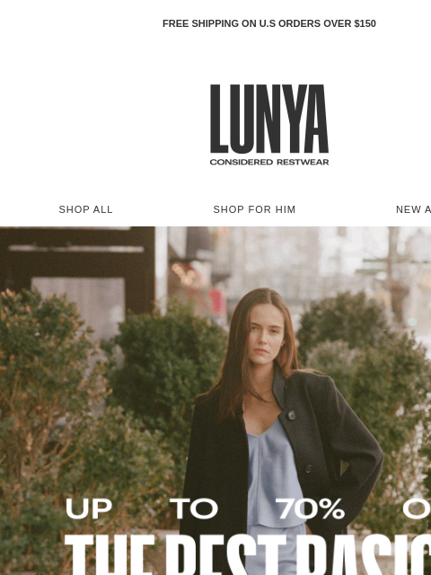 lunya newsletter: Bias Silk (Up to 70% off)