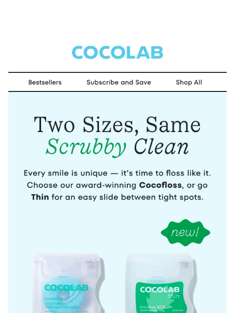 cocolab newsletter: NEW! Cocofloss Thin