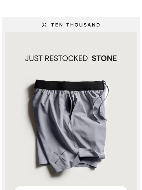 tenthousand newsletter: Just Restocked: Interval in Stone