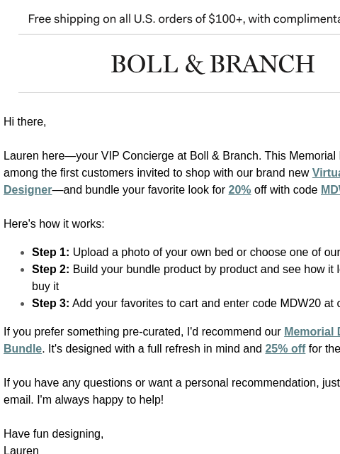 bollandbranch newsletter: You're the first to try this 👀