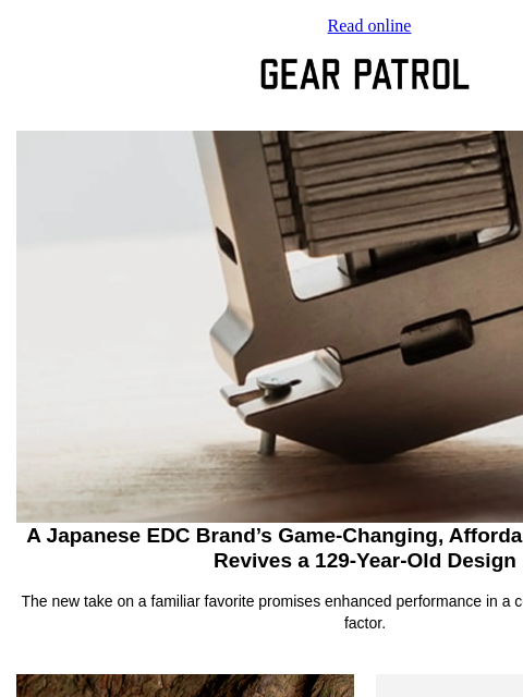 gearpatrol newsletter: This Japanese EDC Multi-Tool Reimagines a Century-...