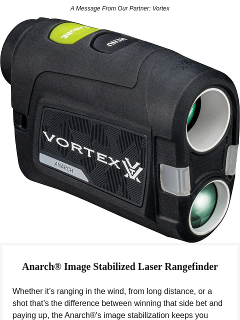 golfdigest newsletter: VORTEX® GOLF Rangefinders: Accuracy you can bet on...