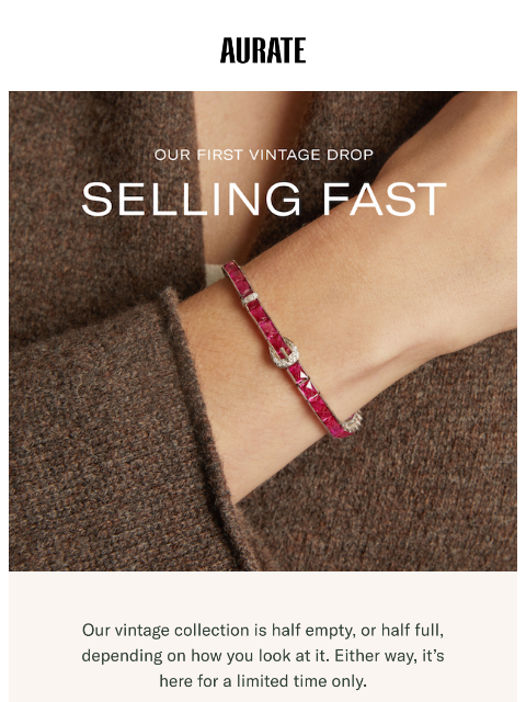 auratenewyork newsletter: 50% SOLD OUT