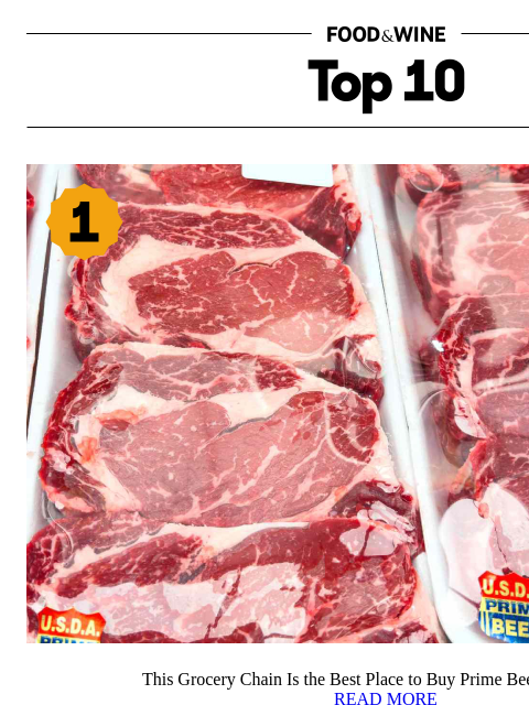 foodandwine newsletter: This Grocery Chain Is the Best Place to Buy Prime ...