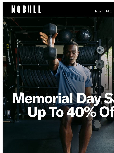 nobullproject newsletter: Memorial Day Sale: Up to 40% Off 