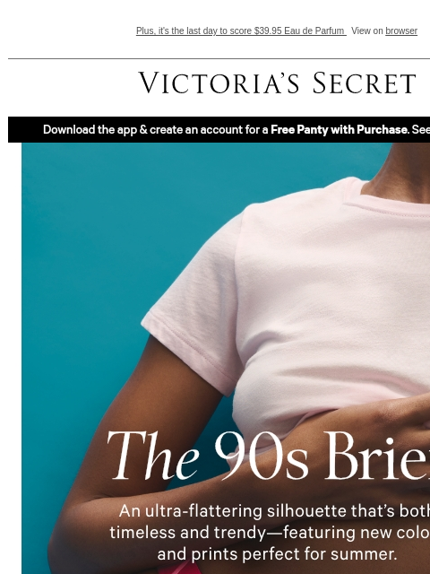 victoriassecret newsletter: NEW Colors—90s Cotton Brief Panties