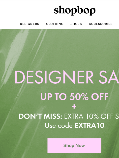 shopbop-mail newsletter: Designer Sale: up to 50% OFF