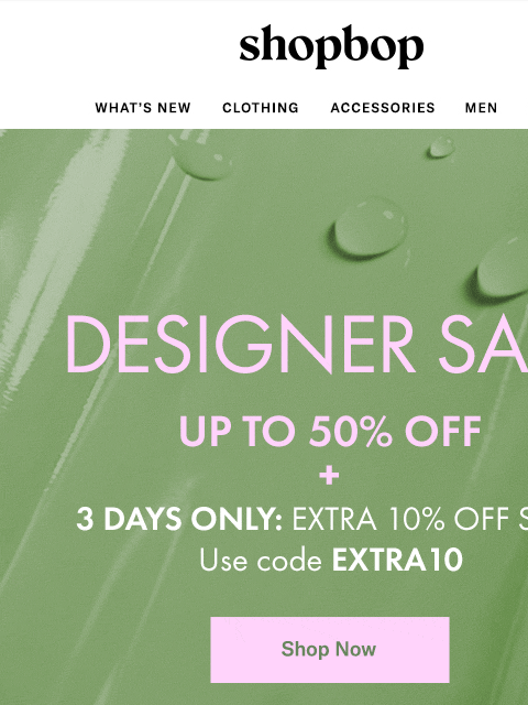 shopbop-mail newsletter: Designer Sale: up to 50% OFF