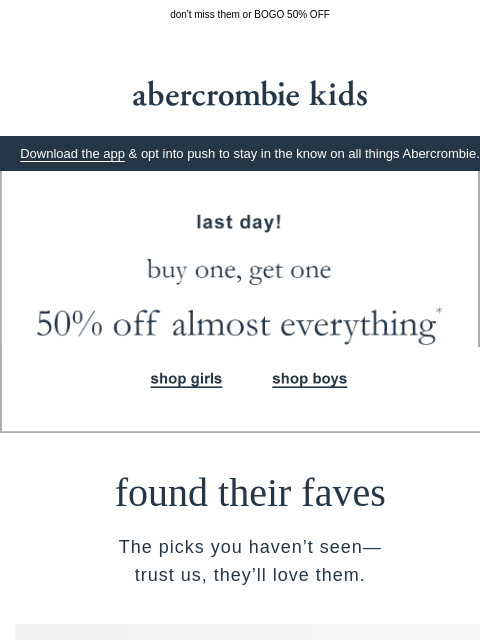 abercrombie newsletter: heads up: new looks you haven’t seen yet!