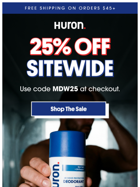 usehuron newsletter: 25% off. Through Monday.