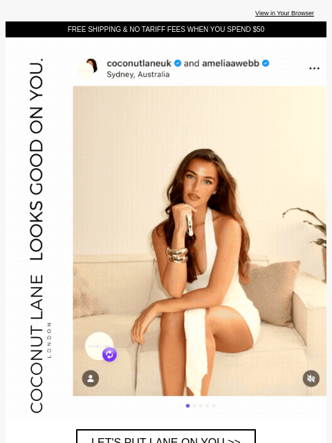 coconut-lane newsletter: You’ve received credit from our founders 👀