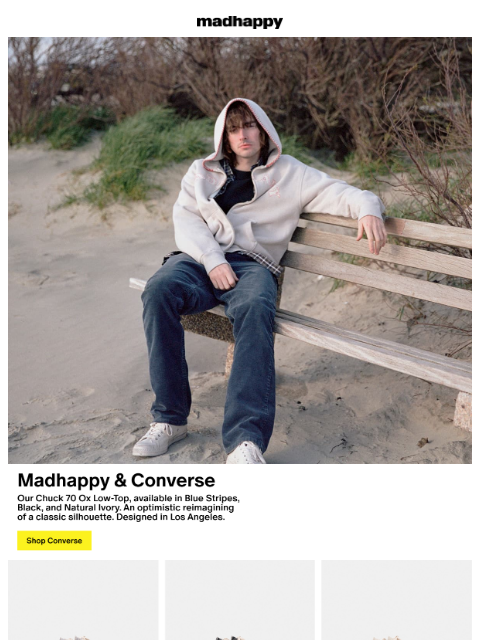 madhappy newsletter: Chuck 70 Ox Low-Top 🤍