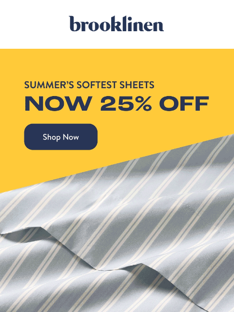 brooklinen newsletter: Stripes? For Summer? DUH.