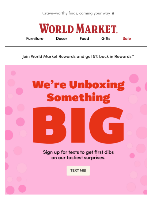 emailworldmarket newsletter: We’ve got a delicious secret  🍱🍜🥢