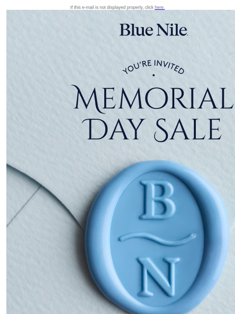bluenile newsletter: Your Invite For Up To 30% Off* Select Pieces