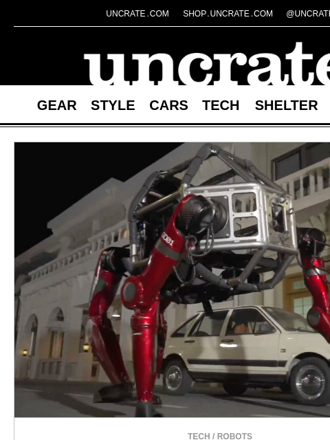 uncrate newsletter: Unitree GD01 Transforming Mecha Robot & more