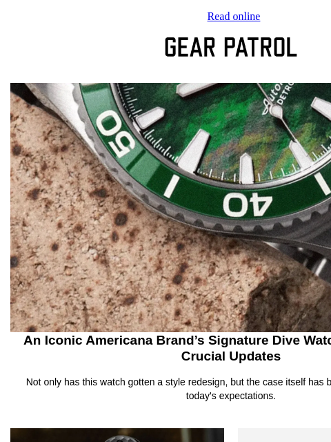 gearpatrol newsletter: A Signature Dive Watch Gets Even Better