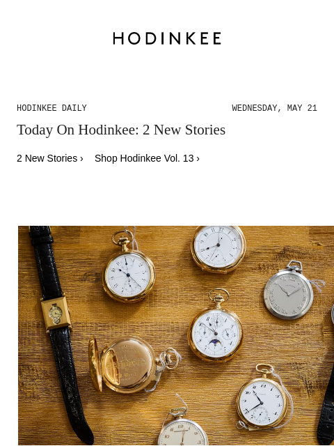Today on Hodinkee... Happenings: A New CH Meylan Exhibition Opens In 2026 At Espace Horloger In The Vallée de Joux | Hodinkee Daily – Wednesday, May 21 | Today On Hodinkee: 2 New Stories 2 New Stories