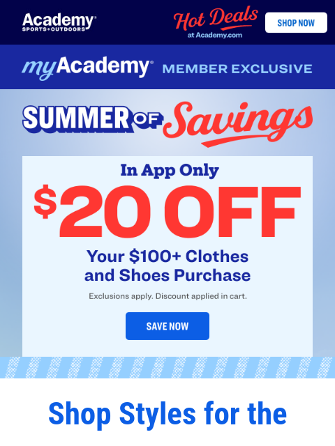 In app only | With myAcademy Summer of Savings! ‌ ‌ ‌ ‌ ‌ ‌ ‌ ‌ ‌ ‌ ‌ ‌ ‌ ‌ ‌ ‌ ‌ ‌ ‌ ‌ ‌ ‌ ‌ ‌ ‌ ‌ ‌ ‌ ‌ ‌ ‌ ‌ ‌ ‌ ‌ ‌ ‌ ‌ ‌ ‌ ‌ ‌ ‌ ‌ ‌ ‌ ‌ ‌ ‌ ‌ ‌ ‌ ‌ ‌ ‌ ‌ ‌ ‌ ‌ ‌ ‌ ‌ ‌ ‌ ‌ ‌ ‌ ‌ ‌ ‌ ‌ ‌ ‌ ‌ ‌ ‌ ‌