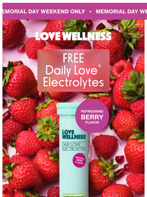 lovewellness newsletter: FREE hydration inside ✨