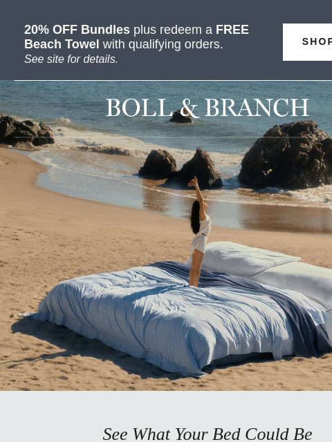 bollandbranch newsletter: ✨ Virtually design your bed for 20% off