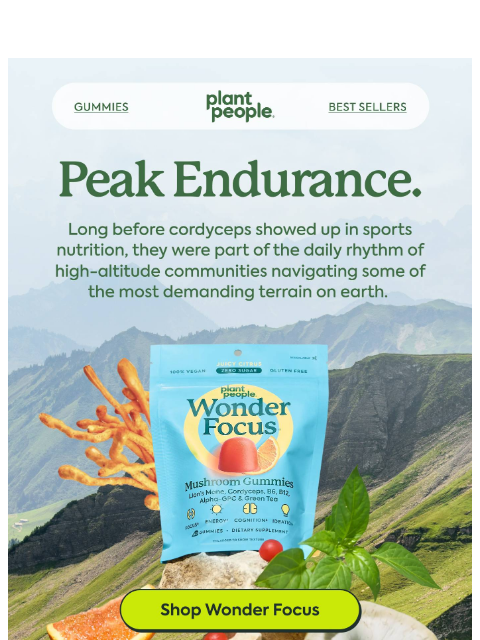plantpeople newsletter: The mushroom that runs marathons 💨